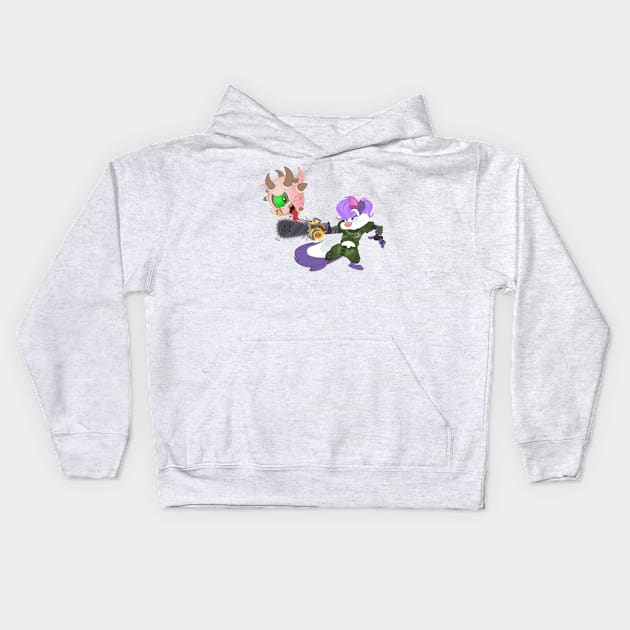 Tiny Doom Adventures Kids Hoodie by Number1Robot